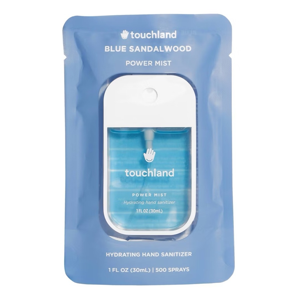 Touchland Blue Sandalwood Power Mist Hydrating Hand Sanitizer- vegan, warm woods